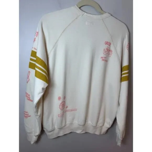 NWT MOTHER The Biggie Concert Raglan Sweatshirt XS xsmall $188 NEW - Picture 4 of 12